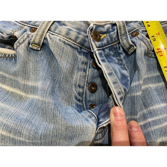 Von Dutch Jeans Mens 34 x 32 Blue Straight Leg Vintage USA Made Denim Flying Eye - Picture 7 of 13